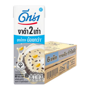 7167155667139-e83a7708-5ebf-4be2-b266-cc3321c1225a ดีน่า นมถั่วเหลือง ยูเอชที รสงาดำ น้ำตาลน้อย 180 มล. 24 กล่อง
