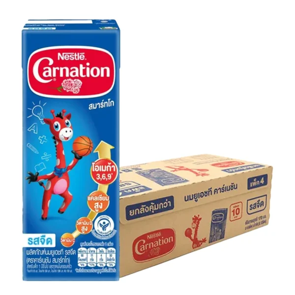 คาร์เนชัน สมาร์ทโก นมยูเอชที รสจืด 170 มล. x 36
