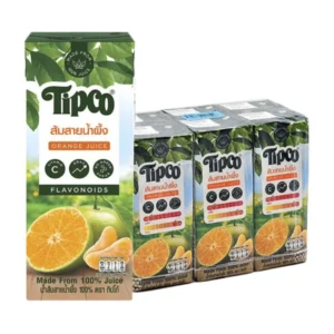 ทิปโก้ น้ำส้มสายน้ำผึ้ง 100% 200มลx6