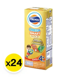 7325037887683-bb7a8a77-0d23-44b4-ba85-2d50342e4d29 โฟร์โมสต์ โอเมก้า สมาร์ท โกลด์ 4+ นมยูเอชที รสจืด 180 มล. x 24