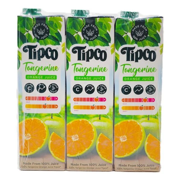 ทิปโก้ น้ำส้มเขียวหวาน 100% 1ลx3