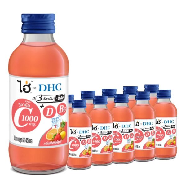 makro-health-p03-17 ไฮ่ x ดีเอชซี วิตามิน พิงค์พันซ์ 145 มล. x 10
