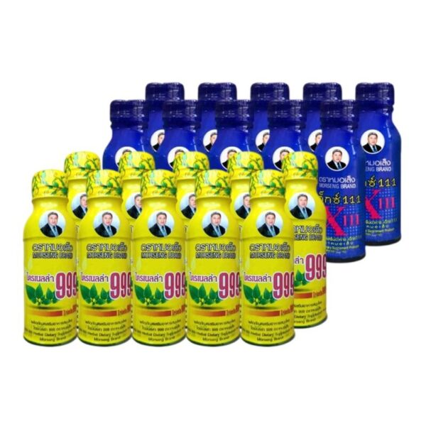 หมอเส็ง - [20ขวด] เครื่องดื่มสมุนไพร (เอ็กซ์111+ไตรเนลล่า999) บํารุงเลือด ประจําเดือนมาไม่ปกติ