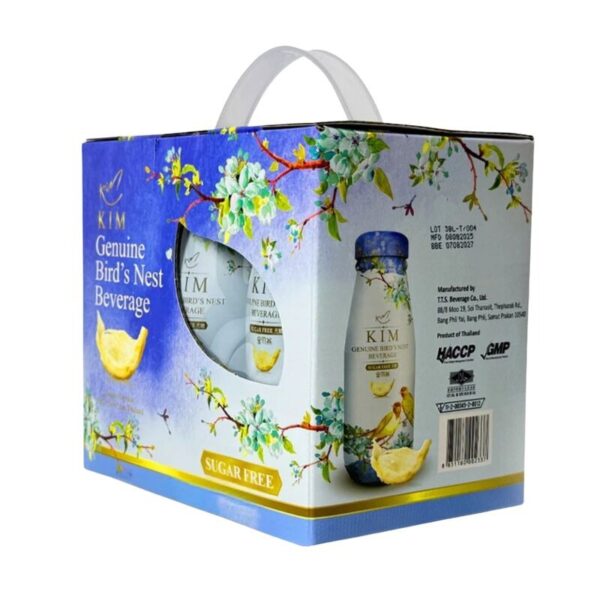 makro-health-p05-11 รังนกKIM 185ML. 1 แพค สูตรไม่มีน้ําตาลแพค 6 ขวด