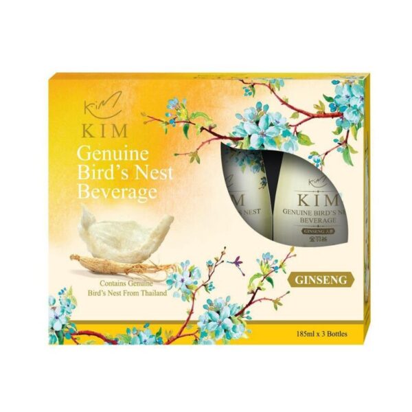 รังนกKIM 185ML. 1 แพค สูตรโสมแพค 3 ขวด