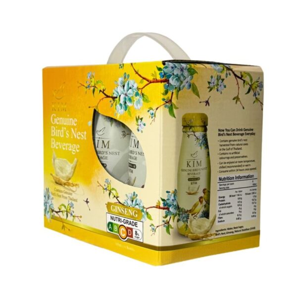makro-health-p06-04 รังนกKIM 185ML. 1 แพค สูตรโสมแพค 6 ขวด