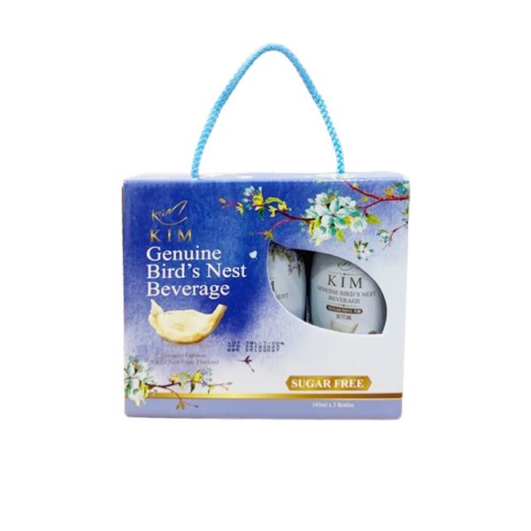 รังนกKIM 185ML. 1 แพค สูตรไม่มีน้ําตาล 3 ขวด