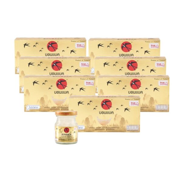 makro-health-p08-07 บอนแบค เครื่องดื่มรังนกสําเร็จรูป ผสมคอลลาเจน สูตรไซลิทอล 75 มล. 3 ขวด x 7