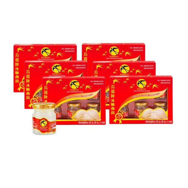makro-health-p08-18 บอนแบค เครื่องดื่มรังนกสําเร็จรูป สูตรออริจินอล 42 มล. 6 ขวด x 6