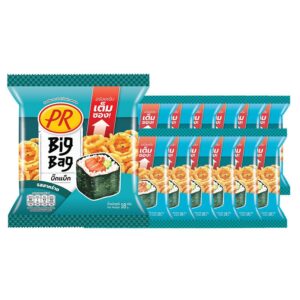 makro-snack-0120 พีอาร์ ข้าวเกรียบ รสสาหร่าย 18 g x 12
