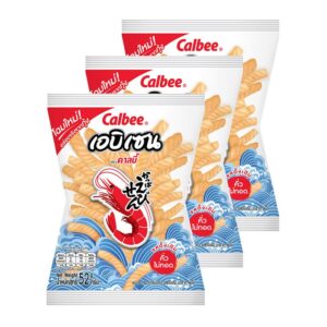 makro-snack-0123 คาลบี้ ข้าวเกรียบกุ้ง รสดั้งเดิม 52 ก. x 3