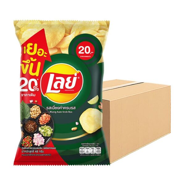 เลย์ คลาสสิค มันฝรั่งแท้ทอดกรอบ เมี่ยงคําครบรส 48 ก. x 48
