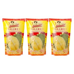makro-snack-0152 คุณแม่จู้ ทุเรียนหมอนทองอบ 95 ก. x 3