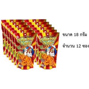 ชิกกี้ ชิก Chicky Chick ขนมขาไก่ กรอบ อร่อย 5 รส (12ซอง x 18g)