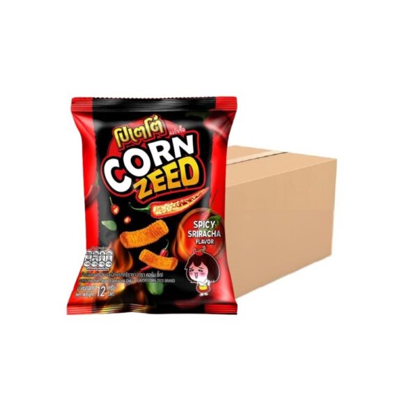 โปเตโต้ คอร์นซี๊ด POTATO CORNZEED รสเผ็ด พริกศรีราชา (12ซอง x12g)