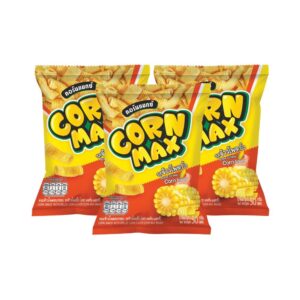 ขนมข้าวโพดทอดกรอบ ตราคอร์นแมกซ์ CORNMAX รสชีส (3ซอง x 50g)