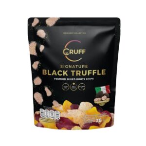 makro-snack-0187 CRUFF ครัฟ มันหลากสีทอดอบกรอบ รสซิกเนเจอร์แบล็คทรัฟเฟิล 28ก.