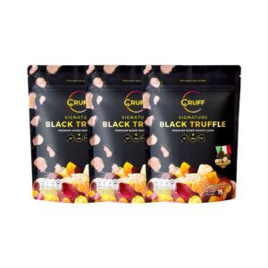 makro-snack-0197 CRUFF ครัฟ มันหลากสีทอดอบกรอบ รสซิกเนเจอร์แบล็คทรัฟเฟิล 75ก. x3