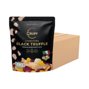 makro-snack-0203 CRUFF ครัฟ มันหลากสีทอดอบกรอบ รสซิกเนเจอร์แบล็คทรัฟเฟิล 28ก. x36