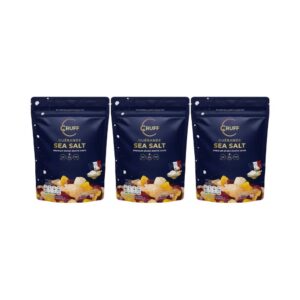 makro-snack-0205 CRUFF ครัฟ มันหลากสีทอดอบกรอบ รสเกลือทะเลเกรฮองเด 75ก. x3