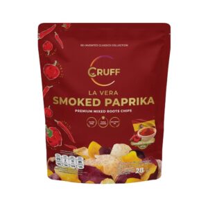 makro-snack-0207 CRUFF ครัฟ มันหลากสีทอดอบกรอบ รสลาเวร่าสโมคปาปริก้า 28ก.