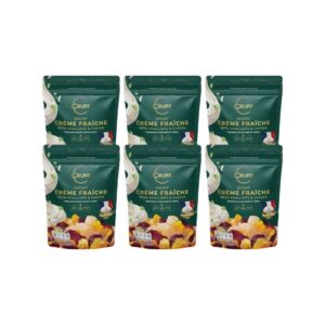 makro-snack-0220 CRUFF Mixed Roots Chips Isigny Crème ครัฟ มันหลากสี ผสมเผือกทอดอบกรอบ รสอีซีนี่เครมเฟรช 75 กรัม x6