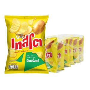 makro-snack-0237 เทสโต มันฝรั่งแท้แผ่นหยัก รสเกลือ 42 ก. x 6