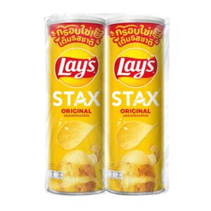 makro-snack-0242 เลย์ สแตคส์ มันฝรั่งทอดกรอบ รสออริจินัล 105 ก. x 2