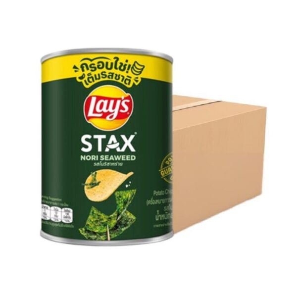 makro-snack-0258 เลย์สแตคส์ รสโนริสาหร่าย 42 ก. X 24