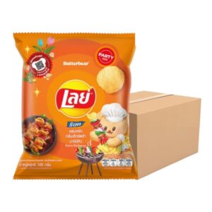 makro-snack-0273 เลย์ ร็อค รสเอ็กซ์ตร้าบาร์บีคิว 105 ก. X14