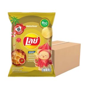 makro-snack-0283 เลย์ ร็อค รสหมึกย่างฮอตชิลลี่ 69 ก. X 24