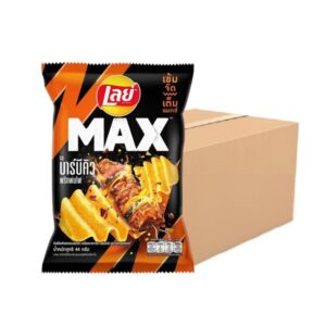 makro-snack-0301 เลย์แมกซ์ รสบาร์บีคิวพริกพ่นไฟ 44 ก. X 24