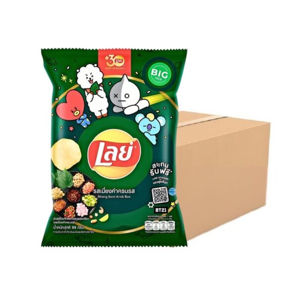 makro-snack-0305 เลย์ คลาสสิค รสเมี่ยงคําครบรส 69 ก. X 12