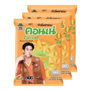 makro-snack-0323 คอนเน่ ข้าวโพดอบกรอบ รสชีส 46 ก. x 3