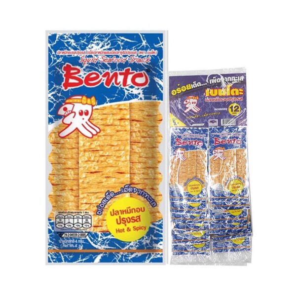 makro-snack-0332 เบนโตะ ปลาหมึกอบปรุงรส 4 ก. x 12