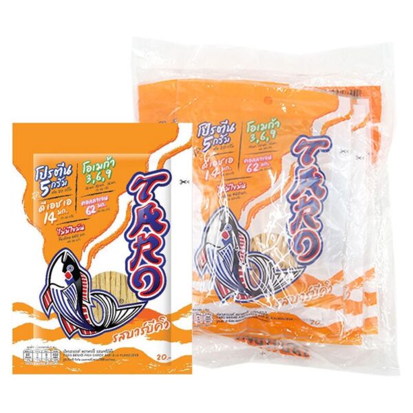 makro-snack-0346 ทาโร ปลาสวรรค์ รสบาร์บีคิว 20 ก. x 6