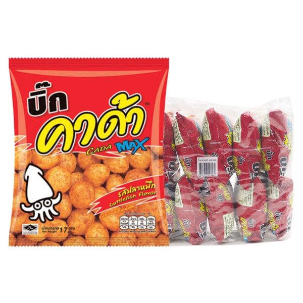 บิ๊กคาด้า ขนมอบกรอบ รสปลาหมึก 14 ก. x 12