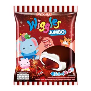 makro-snack-0390 วิกเกิ้ลส์ มาร์ชแมลโลว์สอดไส้กลิ่นโคล่า 4.5 ก. 24 ชิ้น