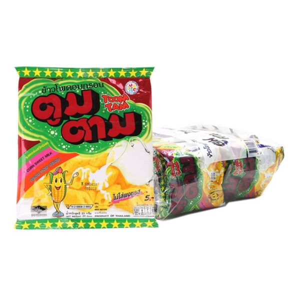 ตูมตาม ข้าวโพดอบกรอบ รสคอร์นสวีทมิลค์ 23 ก. x 12