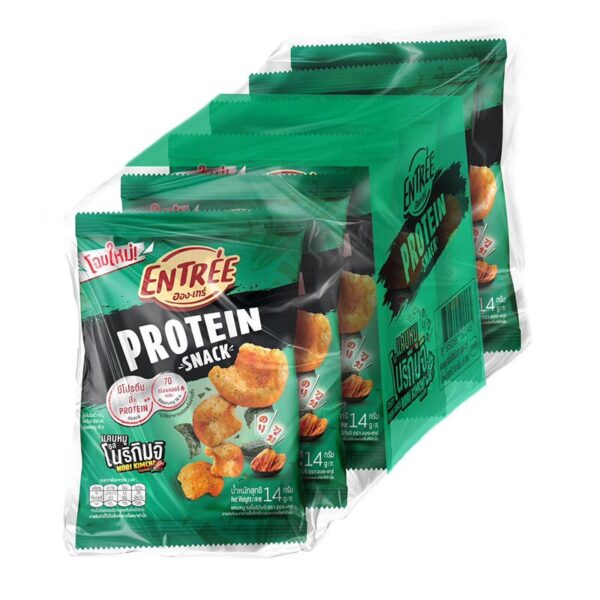 makro-snack-0404 อองเทร่ แคบหมู รสโนริกิมจิ 14 ก. x 6