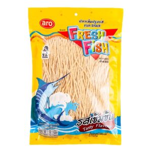 makro-snack-0409 เฟรชฟิชXเอโร่ ปลาเส้นปรุงรส รสเข้มข้น 500 ก.