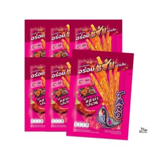 makro-snack-0412 ทาโร ปลาสวรรค์ชุบน้ําจิ้ม รสหม่าล่าเสฉวน 18 กรัม x 6