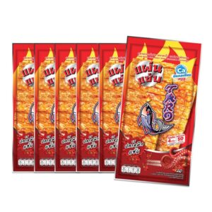 makro-snack-0415 ทาโร ปลาสวรรค์แผ่น รสปลาหมีกแซ่บ 15 กรัม x6