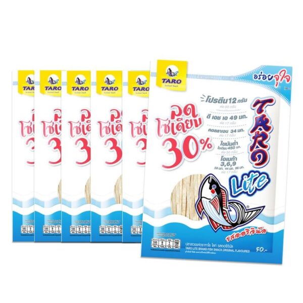 ทาโร ไลท์ ปลาสวรรค์ รสออริจินัล 50 กรัม x6