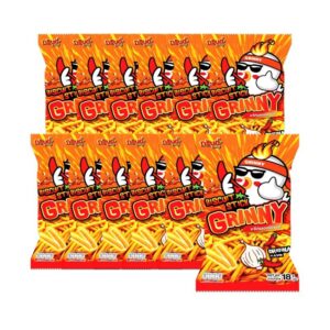 makro-snack-0423 กรินนี่ ขนมขาไก่ รสออริจินัล 18g (แพ็ค 12 ซอง)