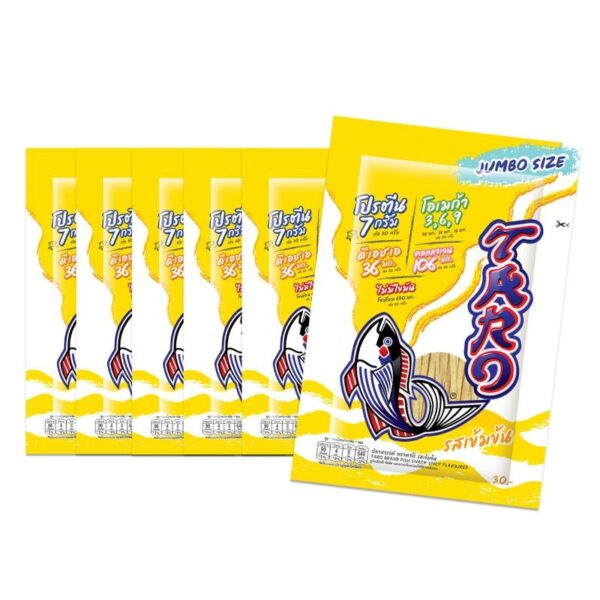 makro-snack-0438 ทาโร ปลาสวรรค์ รสเข้มข้น 30 กรัม x6