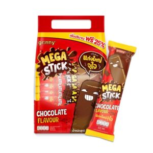 makro-snack-0440 กรินนี่ ขนมข้าวโพดอบกรอบเคลือบรสช็อกโกแลต 11g (แพ็ค 20 ชิ้น)