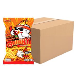 makro-snack-0470 กรินนี่ ขนมขาไก่ รสออริจินัล 18g (ยกลัง 144 ซอง)