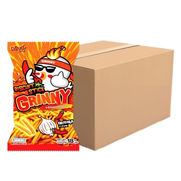 กรินนี่ ขนมขาไก่ รสออริจินัล 18g (ยกลัง 144 ซอง)