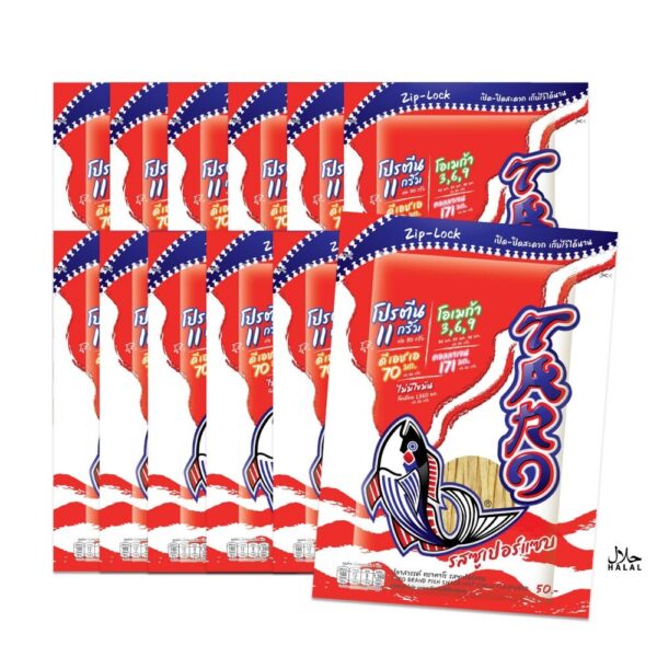 makro-snack-0481 ทาโร ปลาสวรรค์ รสซุปเปอร์แซบ 50 กรัม 50 บาท x 12